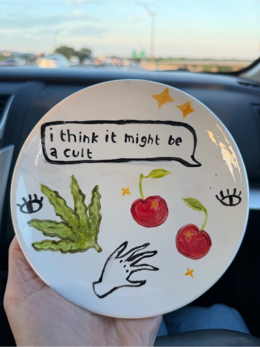 Witchy cult plate
